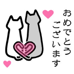 [LINEスタンプ] 背中で語るネコ達