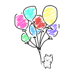 [LINEスタンプ] くまさんとぴよた