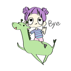 [LINEスタンプ] 気だるいラサちゃん