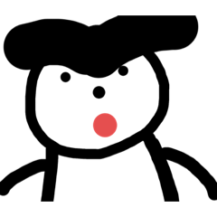 [LINEスタンプ] 眉太戦士