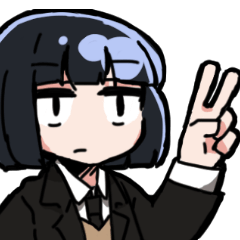 [LINEスタンプ] ぱっつん女の子スタンプ‼
