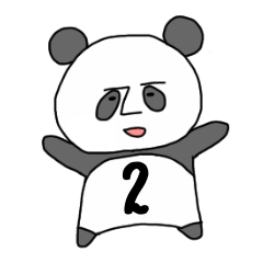 [LINEスタンプ] しーるのパンダ2