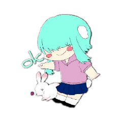 [LINEスタンプ] 兎野さたちゃんのひととき