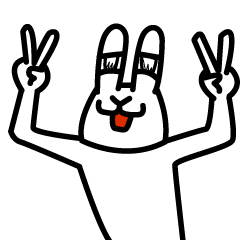 [LINEスタンプ] みみうさぎ その1