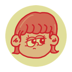[LINEスタンプ] レトロ感あるかわいい女の子
