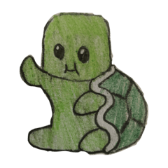 [LINEスタンプ] かわいい 亀