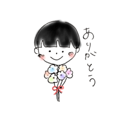 [LINEスタンプ] 【気分屋】黒髪マッシュぼうや