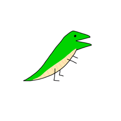 [LINEスタンプ] 恐竜になりたかったトカゲくん