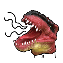 [LINEスタンプ] ティラノサウルスの話