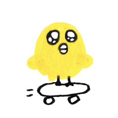 [LINEスタンプ] 目がウルウルしているヒヨコ