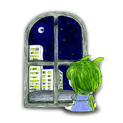 [LINEスタンプ] 兔の精霊 花(はな)と樹(いつき)