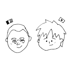 [LINEスタンプ] フレンチとジャパニーズ