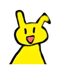 [LINEスタンプ] 可愛い黄色なうさぎ
