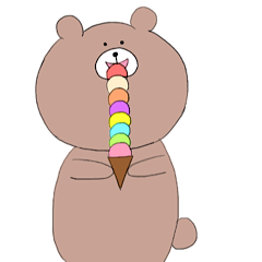 [LINEスタンプ] 使いやすいはずのクマのスタンプ