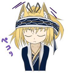 [LINEスタンプ] 北の狐娘スタンプ（大学生編）