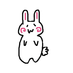 [LINEスタンプ] ちょっとアナログなゆるいうさぎ