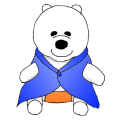 [LINEスタンプ] オムツクマのクーちゃん