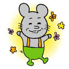 [LINEスタンプ] 表現者 ねずきち