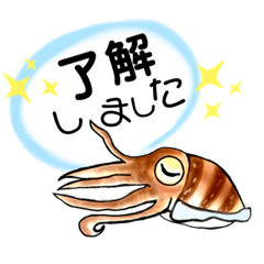 [LINEスタンプ] イカのスタンプでトーク