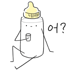 [LINEスタンプ] ミルクくん。(韓国語のみバージョン)