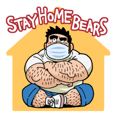 [LINEスタンプ] STAY HOME BEARS