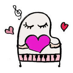 [LINEスタンプ] ピアノのきもち