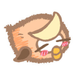 [LINEスタンプ] 月をのっけたフクロウ