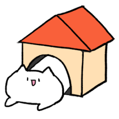 [LINEスタンプ] いえねこの家スタンプ