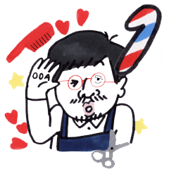 [LINEスタンプ] イッツニュー！オダ理容室 オダンプ！！ その1