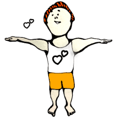 [LINEスタンプ] 肩こりを解消するヨガおじさん。