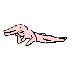 [LINEスタンプ] おきないうさぎ