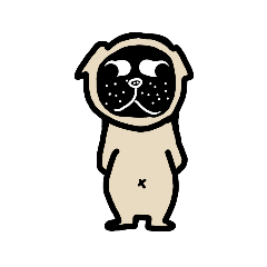 [LINEスタンプ] パグ山