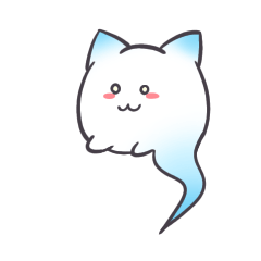 [LINEスタンプ] ねこみみおばけのスタンプ