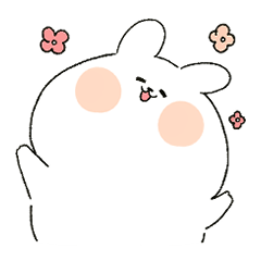 [LINEスタンプ] かわいらしい ウサギ DANGDANG