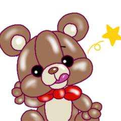 [LINEスタンプ] ふーせんのくまむー