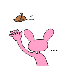 [LINEスタンプ] かつらうさぎ