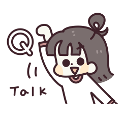 [LINEスタンプ] Q子-Qtalk
