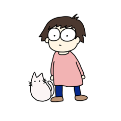 [LINEスタンプ] うささんとねこですけど