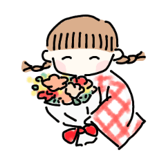 [LINEスタンプ] 着物がすきなおんなのこ