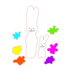 [LINEスタンプ] やさしいしろうさぎ