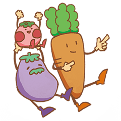[LINEスタンプ] おやさいファミリー
