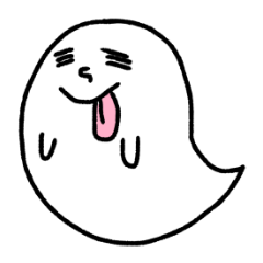 [LINEスタンプ] ゆるめの白いおばけ