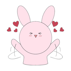 [LINEスタンプ] Round face animals