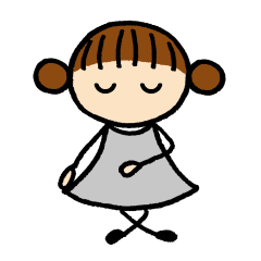 [LINEスタンプ] ねずみ色の女の子②あばたーちゃん