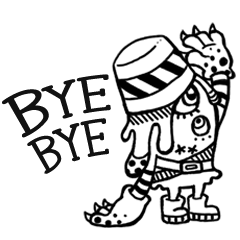 [LINEスタンプ] モノクロモンスター