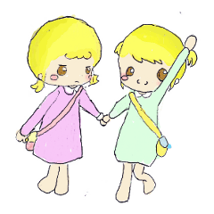 [LINEスタンプ] キュートなふたご