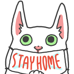 [LINEスタンプ] 感染症対策させるねこ