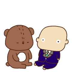 [LINEスタンプ] まろ×まりとビジネス