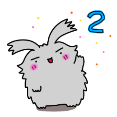 [LINEスタンプ] アンゴラうさぎのモップちゃん2