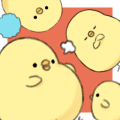 [LINEスタンプ] もっちりとしたひよこ